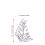 Thule Urban Glide 3 double bērnu rati melni