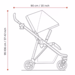 Thule Urban Glide 3 double bērnu rati melni