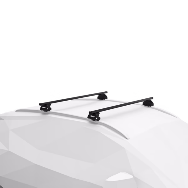 Thule SquareBar Evo Flush Rail melns uz jumta