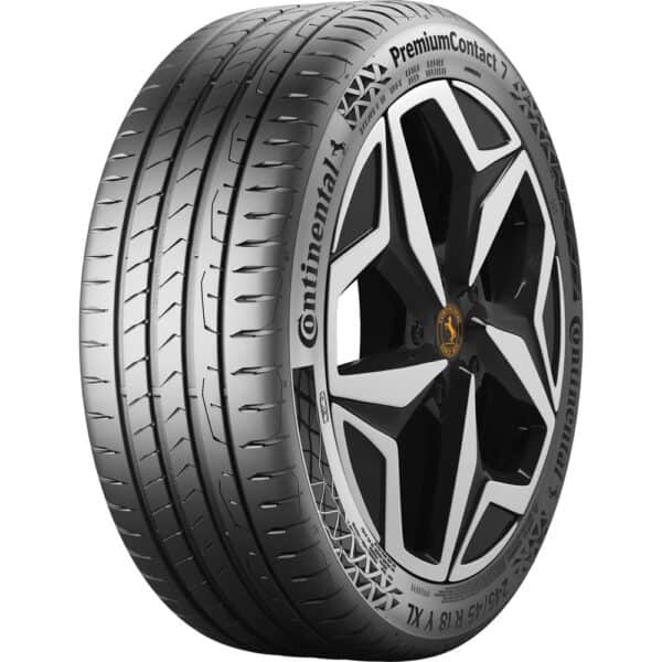 Augstas kvalitātes Continental PremiumContact 7 riepas ar disku komplektā.